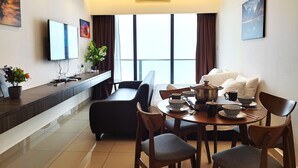 Apartamento Deluxe | Zona de estar