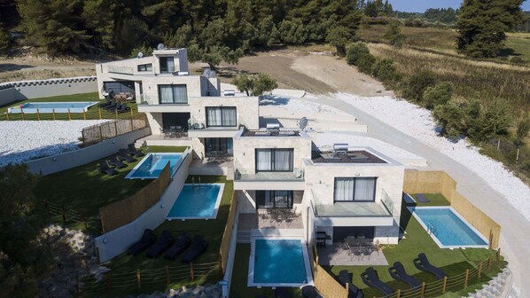 Aerial view - Euphoria Club 3 by Halkidiki Villas (Kassandra)