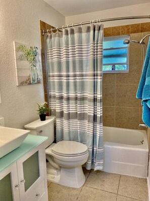 Hair dryer, towels, soap, shampoo - Charming 2 bedroom 2 bathroom home with pool in Sarasota  with central location. (Sarasota)