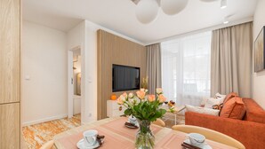 Apartamento, 1 quarto, sacada | Área de estar