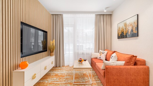 Apartamento, 1 quarto, sacada | Área de estar