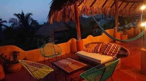 Terrace/patio - Bungalows El Maguey 6 (Brisas de Zicatela)