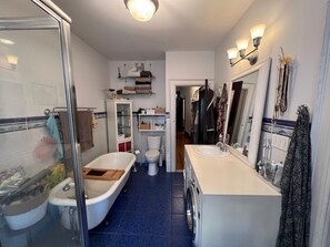 Secador de pelo, toallas, jabón, shampoo