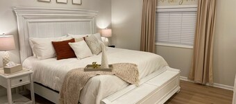 The Landing Zone.
Comfortable and cozy three bedroom with two car garage.