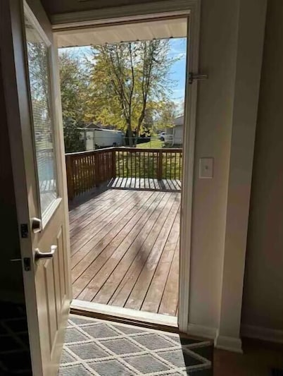 The Landing Zone.
Comfortable and cozy three bedroom with two car garage.