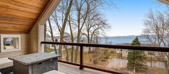 Home on Lake Champlain with pool, hot tub, in-home gym, firepit, & lovely views