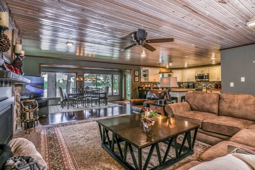 Private waterfront home with dock, kayaks, firepit, & open layout - dog-friendly