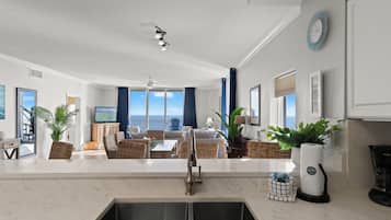 Condo, Multiple Beds, Ocean View (Tidewater Beach Resort 1401) | Interior