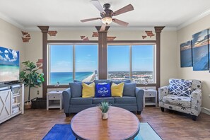 Condo, Multiple Beds, Balcony, Ocean View (Tidewater Beach Resort 2000) | Living area