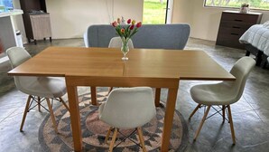 Bungalow, 1 Bedroom, Smoking, Garden View | Dining room - Grandfather´s Farm - Disfruta de la Naturaleza en un Lindo Flat (Cajamarca)