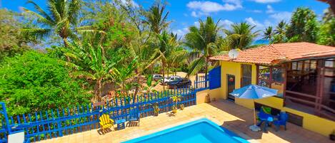 Suíte Deluxe Casal 2o Andar Com Vista, Varanda e Rede | Terrace/patio