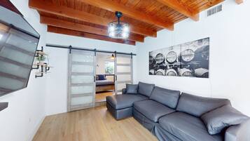 Luxury Villa, 5 Bedrooms, Private Pool, Pool View | Living area | 65-inch flat-screen TV with cable channels