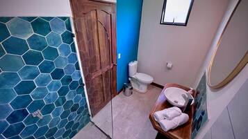 Towels, soap, toilet paper