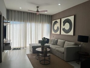 Living area - Bay View Apartment en Mazatlan (Mazatlán)
