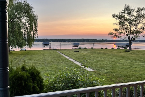 Almost sunset. View from the porch.