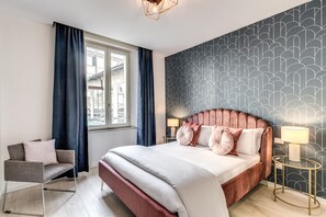 Luksushuoneisto | 2 makuuhuonetta, silitysrauta/-lauta, ilmainen Wi-Fi