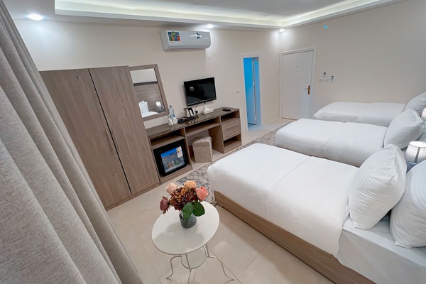 Comfort-Dreibettzimmer | Bettwäsche aus ägyptischer Baumwolle, hochwertige Bettwaren