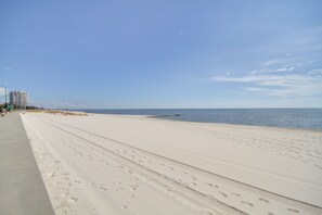 Enjoy a serene beach experience with access to the ocean.