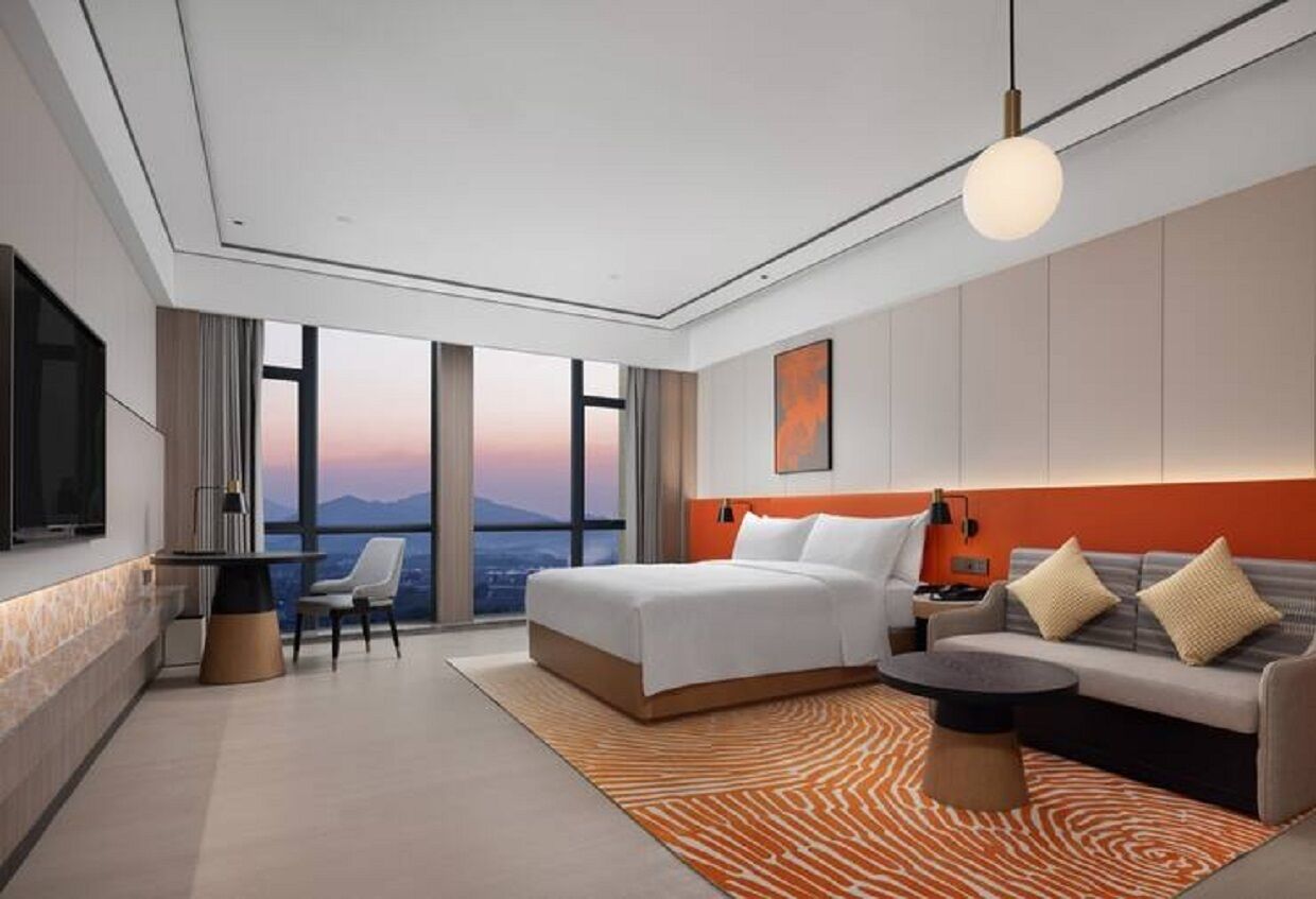 Seprai premium, selimut bulu angsa, dan tempat tidur Select Comfort