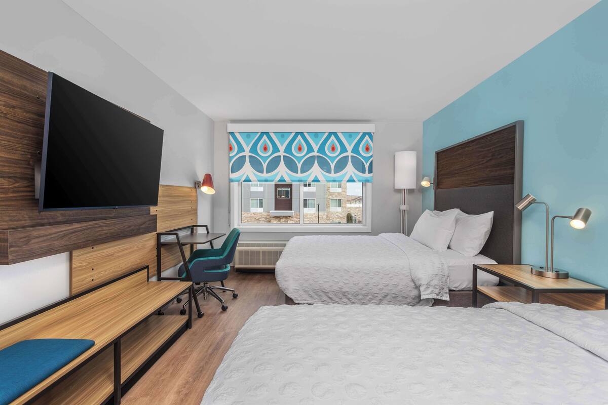 Chambre, 2 grands lits | Wi-Fi gratuit
