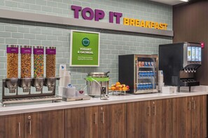 Free daily buffet breakfast