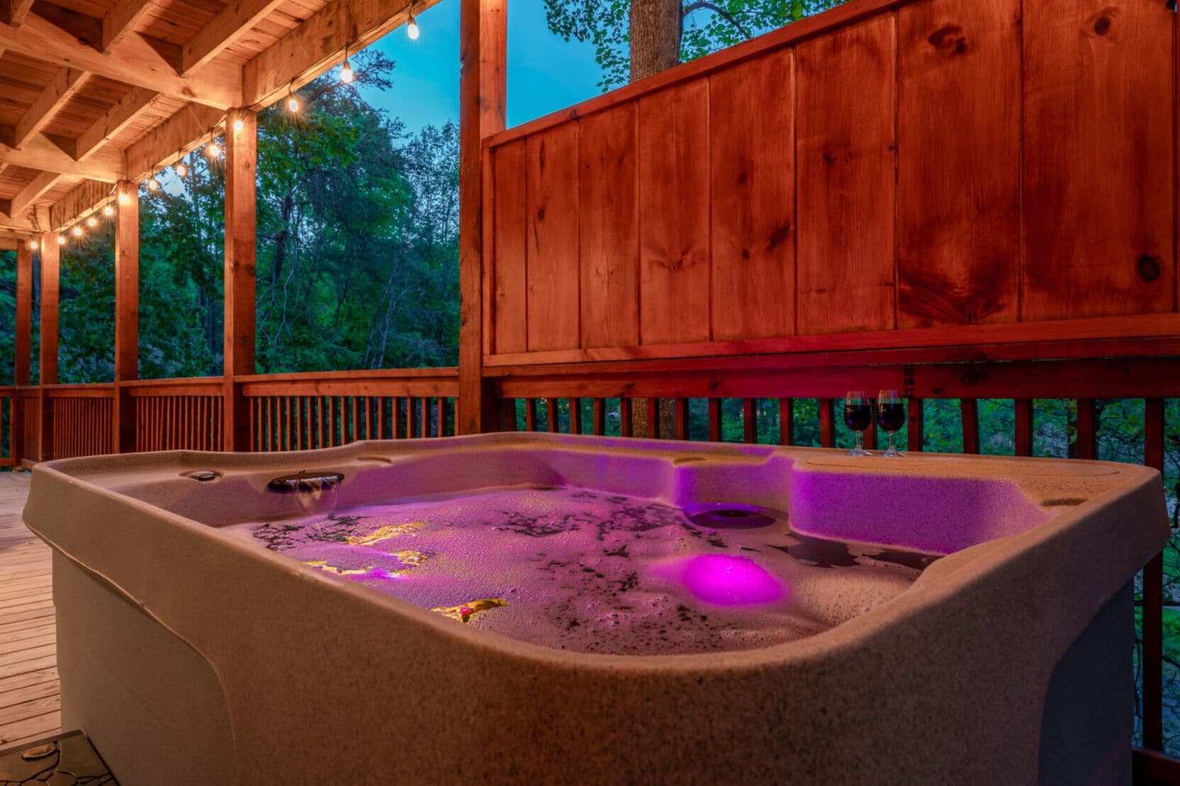 Family Cabin | Private spa tub