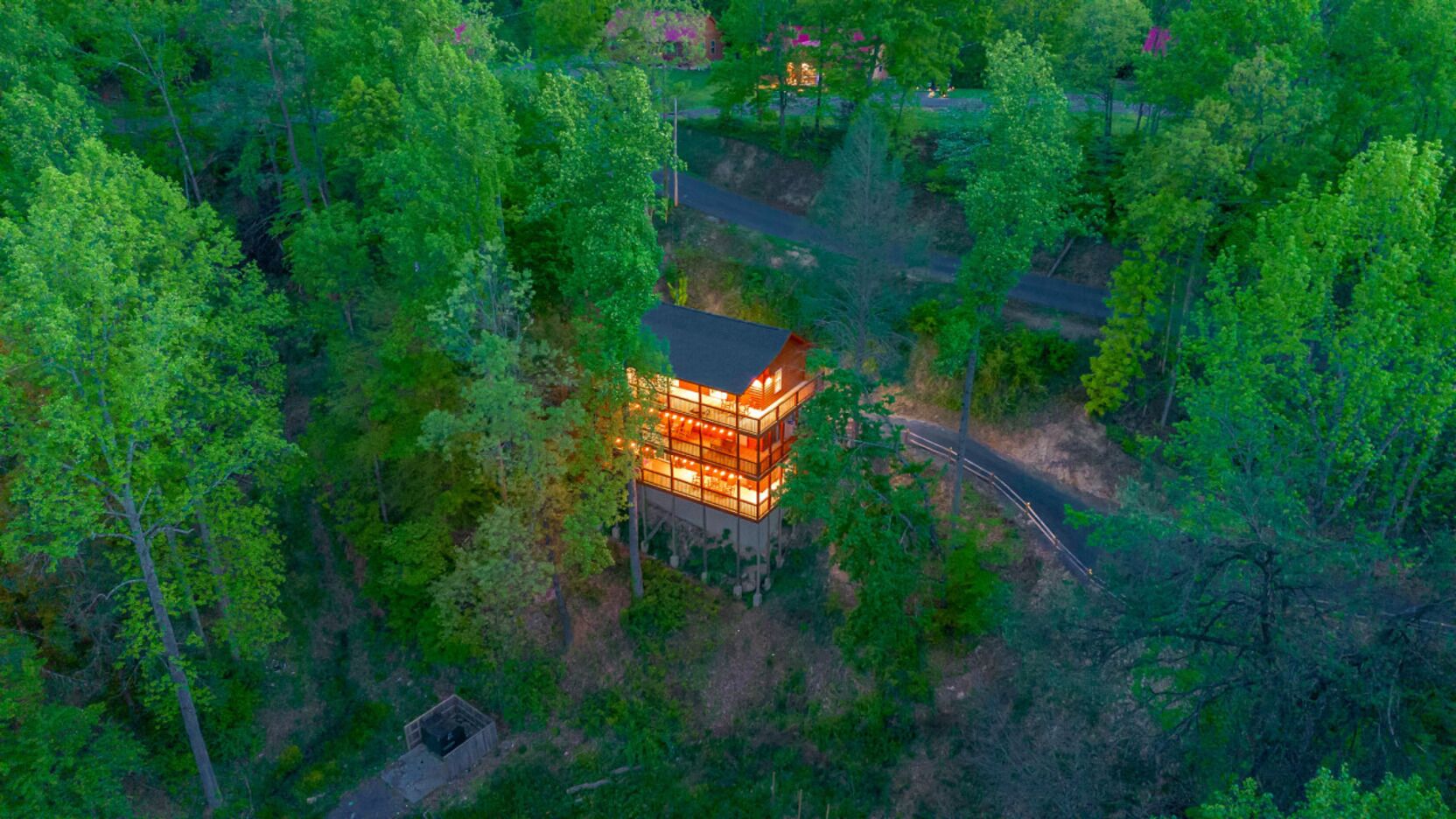 Front of property - evening/night