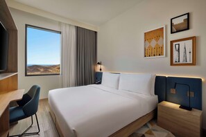 Gratis produkter i minibar, värdeförvaringsskåp på rummet och skrivbord