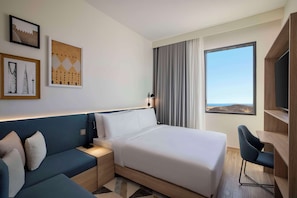 Free minibar, in-room safe, desk, laptop workspace - Hampton by Hilton Sharma NEOM Community 1 (Duba)