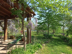 Comfort Cottage, 2 Bedrooms, Non Smoking, Pool View | Terrace/patio - Agriturismo Casa Greppo - L'Ulivo (San Venanzo)