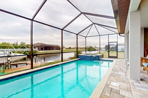Una piscina riscaldata