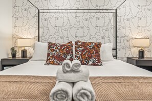 Comfort-Apartment | 2 Schlafzimmer, Reisekinderbett, kostenloses WLAN, Bettwäsche