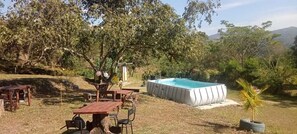 屋外ダイニングエリア