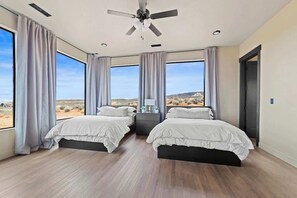 4 bedrooms, travel cot, WiFi, bed sheets