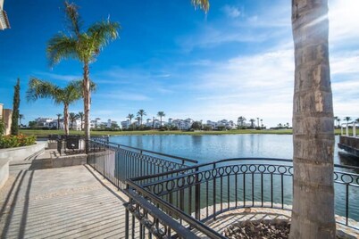 Your Dream Villa in a 5 stars Golf Resort with fully fenced patio and terrace.

