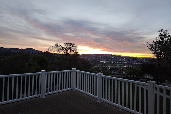 Morning sunrise from primary balcony