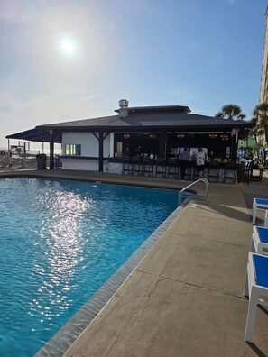Outdoor pool, a heated pool - Beautiful Beach Front 2BR, 2BA, 3rd Floor Unit with lots of amenities (Panama City Beach)