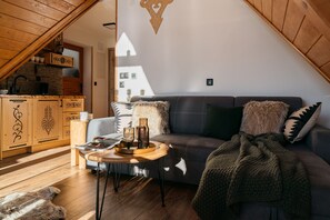 舒适公寓 | 客厅 | 电视、加热地板