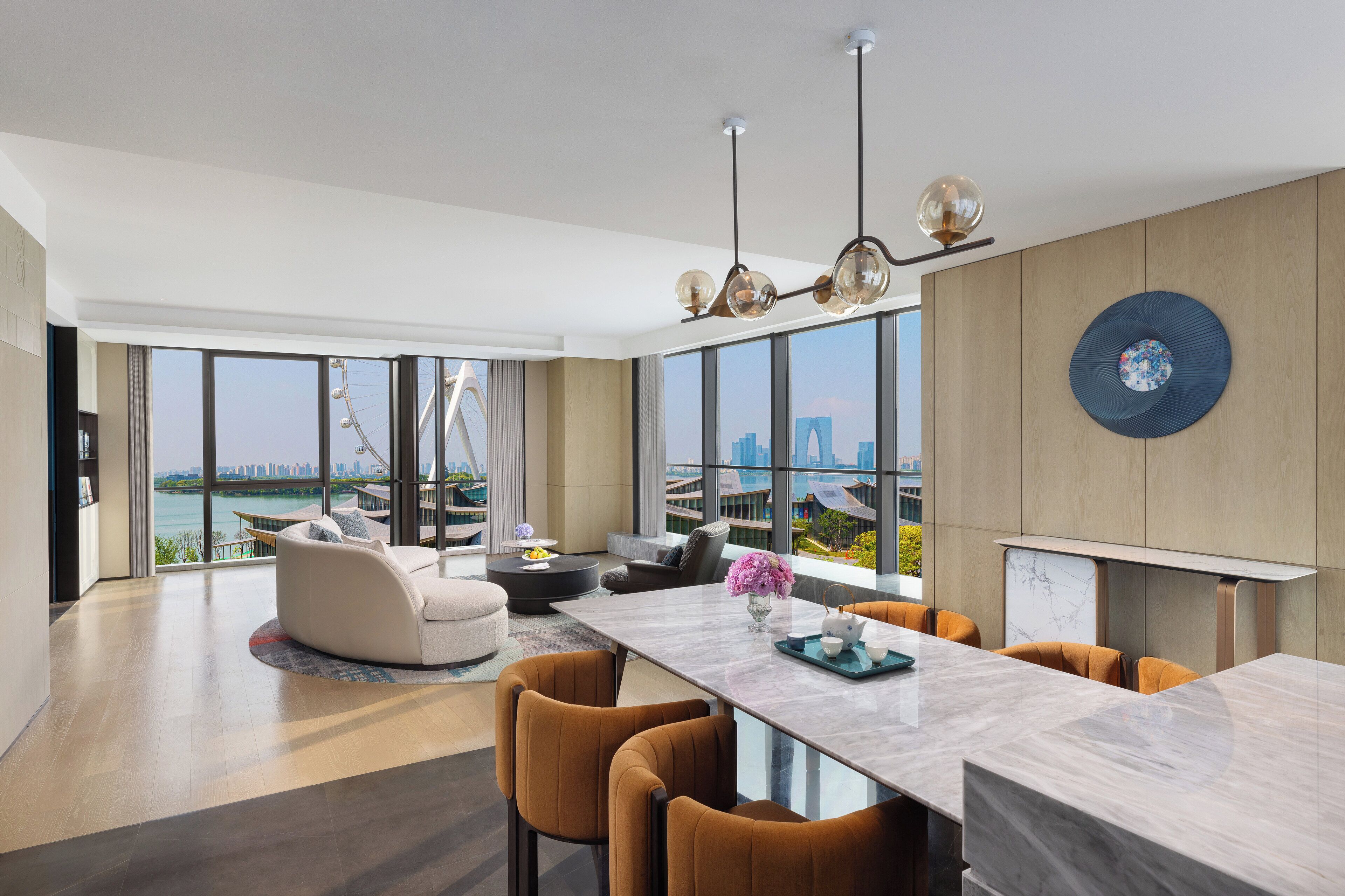 Suite, 1 King Bed, Lake View | Laptop workspace, free WiFi, bed sheets