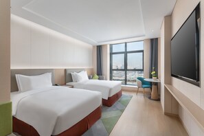 Chambre Standard, 2 lits une place | Wi-Fi gratuit, draps fournis