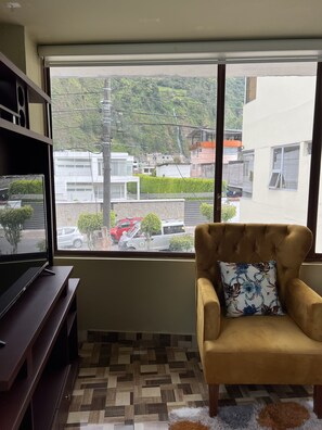 Interior - Apartamento Vacacional Individual, por Días o Semanas a 4 Cuadras de la Basílica (Baños de Agua Santa)