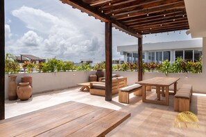 Terrasse sur le toit
