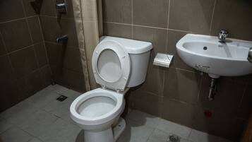Towels, soap, toilet paper