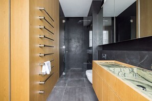 Shower, hair dryer