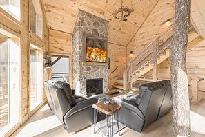 Télévision, cheminée, jeux vidéo