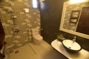 Deluxe-dobbeltværelse - 1 dobbeltseng - ryger - udsigt til lagune | Badeværelse