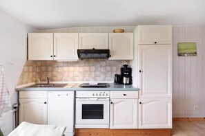 Fridge, oven, stovetop, dishwasher