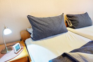 2 bedrooms, iron/ironing board, bed sheets