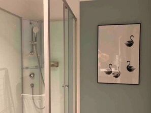 Shower, hair dryer