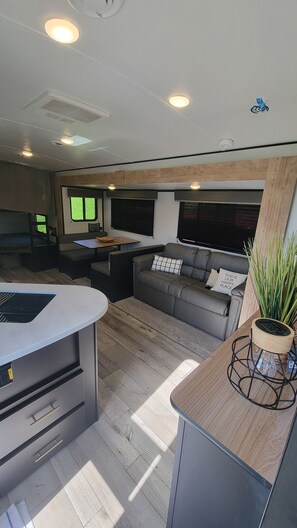 TV connectée, cheminée